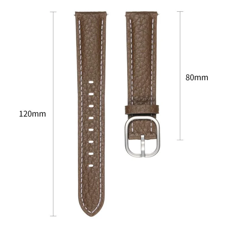 SYA0028454_B4.webp 20mm Litchi Texture Square Buckle Genuine Leather Watch Band - Image 5