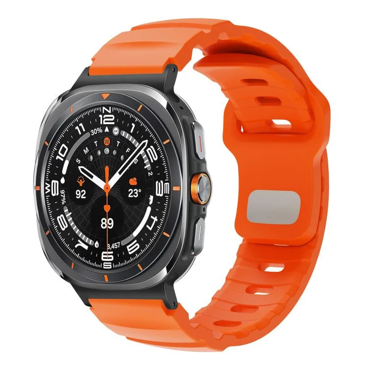 Black Connector Reverse Buckle Fluororubber Watch Band