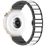 18mm Zinc Alloy Butterfly Buckle Ceramic White Metal Watch Band - Image 7