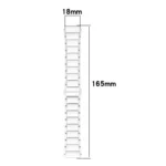 18mm Zinc Alloy Butterfly Buckle Ceramic White Metal Watch Band - Image 5