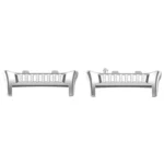 1 Pair Metal Head Watch Band Connector