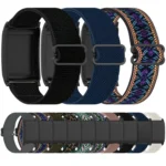 Slide Buckle Nylon Elastic Braided Watch Band - Image 3