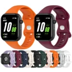 Solid Color Butterfly Buckle Silicone Watch Band - Image 2
