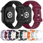 Solid Color Butterfly Buckle Silicone Watch Band - Image 3