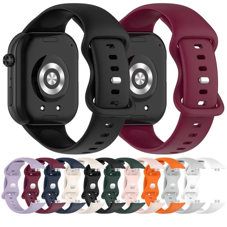 SYA0028533_B2.webp Solid Color Butterfly Buckle Silicone Watch Band - Image 3