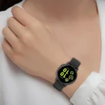 20mm Liquid Glossy Silver Buckle Silicone Watch Band - Image 7