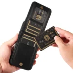 Ring Multifunctional Vertical Flip Wallet Back Cover Leather Phone Case, For iPhone 15 Plus, For iPhone 15, For iPhone 14 Plus - Image 5
