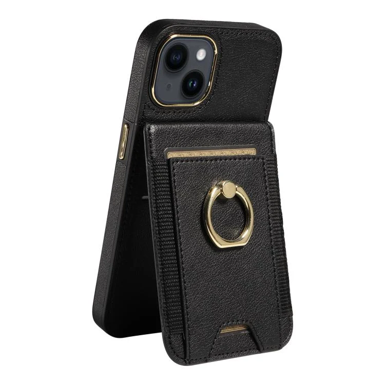 SYA002858610A_1.webp Ring Multifunctional Vertical Flip Wallet Back Cover Leather Phone Case, For iPhone 14, For iPhone 14 Pro, For iPhone 14 Pro Max - Image 3