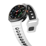 Horizontal Stripes Reverse Buckle Silicone Watch Band - Image 5
