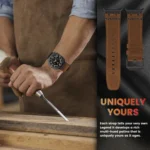 Crazy Horse Leather Watch Band - Image 4