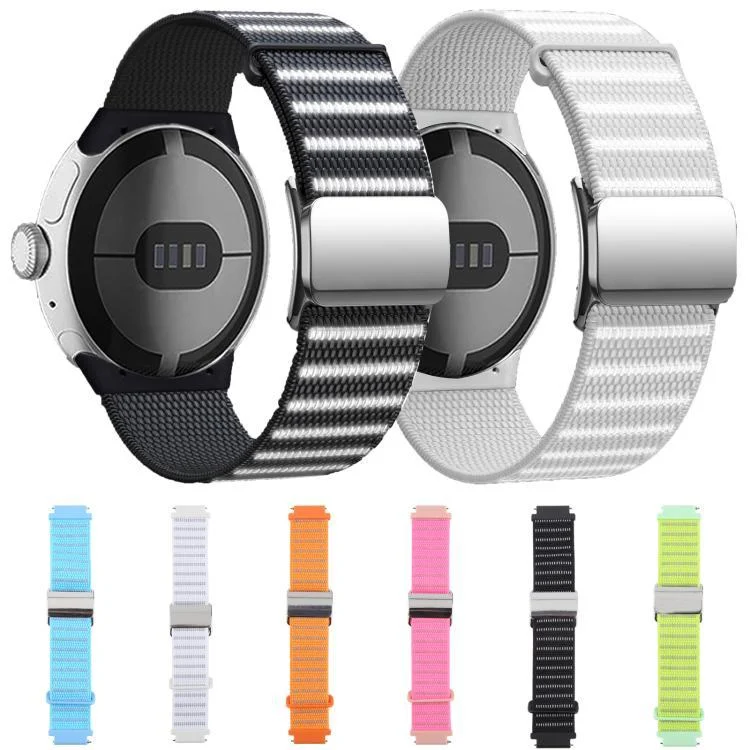SYA0028688_B1.webp Magnetic Buckle Reflective Nylon Watch Band - Image 2