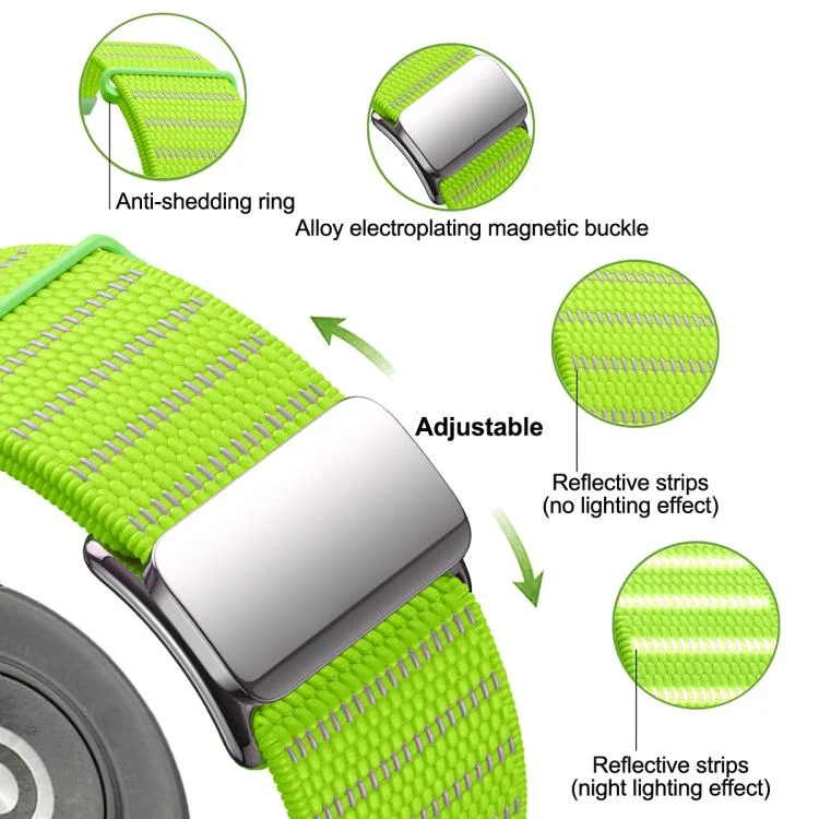 SYA0028688_B2.webp Magnetic Buckle Reflective Nylon Watch Band - Image 3