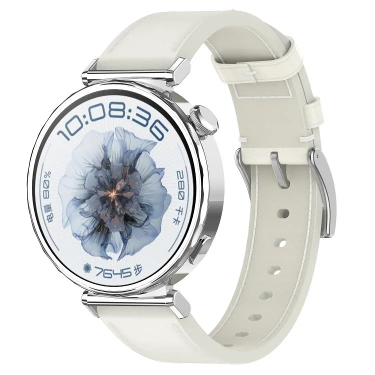 Press Button Leather Watch Band