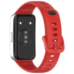 Metal Head Black Nail Button Glossy Silicone Watch Band - Image 6