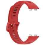 Metal Head Black Nail Button Glossy Silicone Watch Band - Image 8