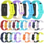 Metal Head Black Nail Button Glossy Silicone Watch Band - Image 3
