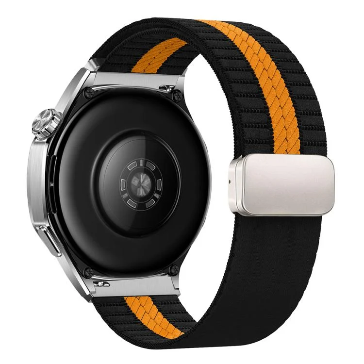 Striped Magnetic Buckle Nylon Watch Band