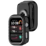Single Row Diamond Half Coverage Hollow PC Watch Protective Case - Image 7