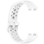 Metal Head Round Hole Nail Button Silicone Watch Band - Image 9