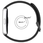 Metal Head Round Hole Nail Button Silicone Watch Band - Image 4