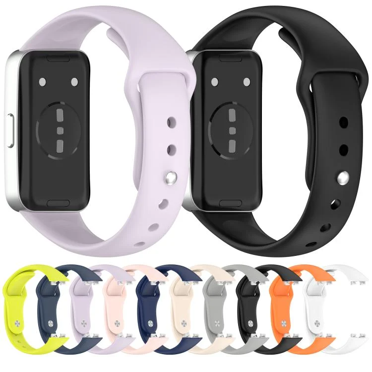 SYA0028794_B2.webp Reverse Buckle Glossy Silicone Watch Band - Image 3