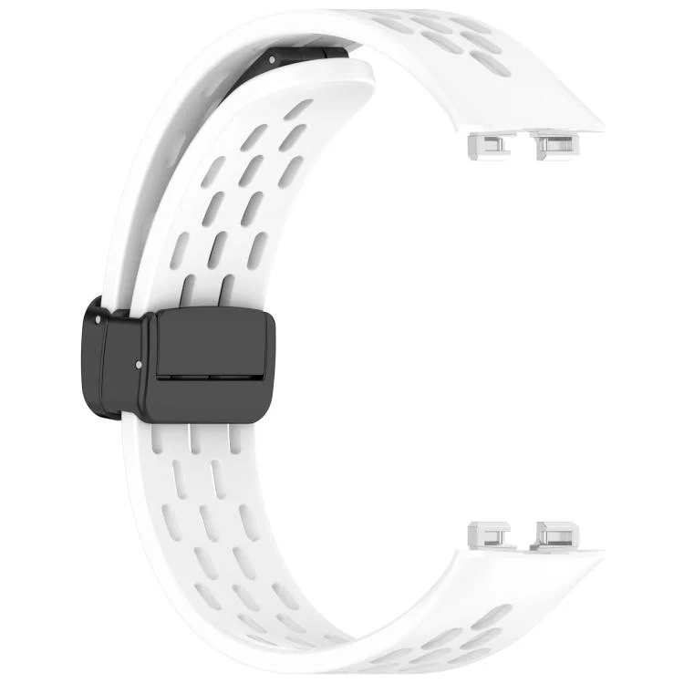 SYA002879501A_3.webp Hole Style Fold Magnetic Buckle Silicone Watch Band - Image 8