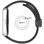 Hole Style Fold Magnetic Buckle Silicone Watch Band - Image 4