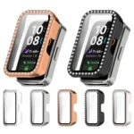 Single Row Diamond Tempered Film Integrated PC Watch Case - Image 2