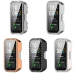 Single Row Diamond Tempered Film Integrated PC Watch Case - Image 5