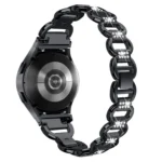Metal Head Oval Diamond Stainless Steel Watch Band - Image 3