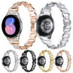 Oval Diamond Stainless Steel Watch Band - Image 2