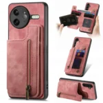 Retro Leather Zipper Wallet Back Phone Case, For Redmi K80 Pro / Poco F7 Ultra, For Redmi K80 / Poco F7 Pro, For Redmi Turbo 4