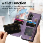 Retro Leather Zipper Wallet Back Phone Case, For Redmi K80 Pro / Poco F7 Ultra, For Redmi K80 / Poco F7 Pro, For Redmi Turbo 4 - Image 3