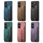 Retro Leather Zipper Wallet Back Phone Case, For Redmi K80 Pro / Poco F7 Ultra, For Redmi K80 / Poco F7 Pro, For Redmi Turbo 4 - Image 5