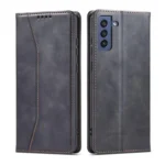 Dreamy Magnetic Dual-fold Calfskin Leather Phone Case - Image 3