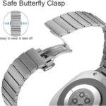 One-bead Butterfly Buckle Stainless Steel Watch Band - Image 5