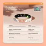 R18 SIZE 8 Smart Ring, Support Heart Rate / Blood Oxygen / Sleep / Care For Faimilies - Image 6