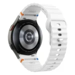 Wavy Grain Stitched Reverse Buckle 20mm Silicone Watch Band - Image 3