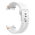Wavy Grain Stitched Reverse Buckle 20mm Silicone Watch Band - Image 4