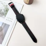 Seven-Line Tri-Star Buckle Pull Up Leather Watch Band - Image 7