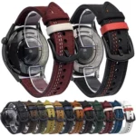 Seven-Line Tri-Star Buckle Pull Up Leather Watch Band - Image 2