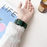 Seven-Line Tri-Star Buckle Pull Up Leather Watch Band - Image 5