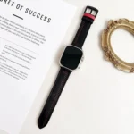 7-Line Tri-Star Buckle Pull Up Leather Watch Band, For Apple Watch 46mm / 49mm / 45mm / 44mm - Image 7