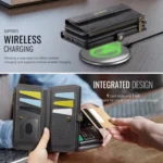 CaseMe C39 RFID Blocking Zipper Wallet Leather Phone Case with Crossbody Strap, For iPhone XR, For iPhone XS Max, For iPhone X / XS, For iPhone 7 Plus / 8 Plus - Image 7