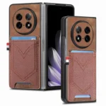 Denim Texture Leather Skin Phone Case with Card Slot, For OPPO Find N5