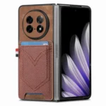 Denim Texture Leather Skin Phone Case with Card Slot, For OPPO Find N5 - Image 3