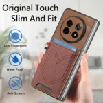 Denim Texture Leather Skin Phone Case with Card Slot, For OPPO Find N5 - Image 7