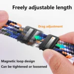 Magnetic Buckle Nylon Braid Watch Band - Image 3