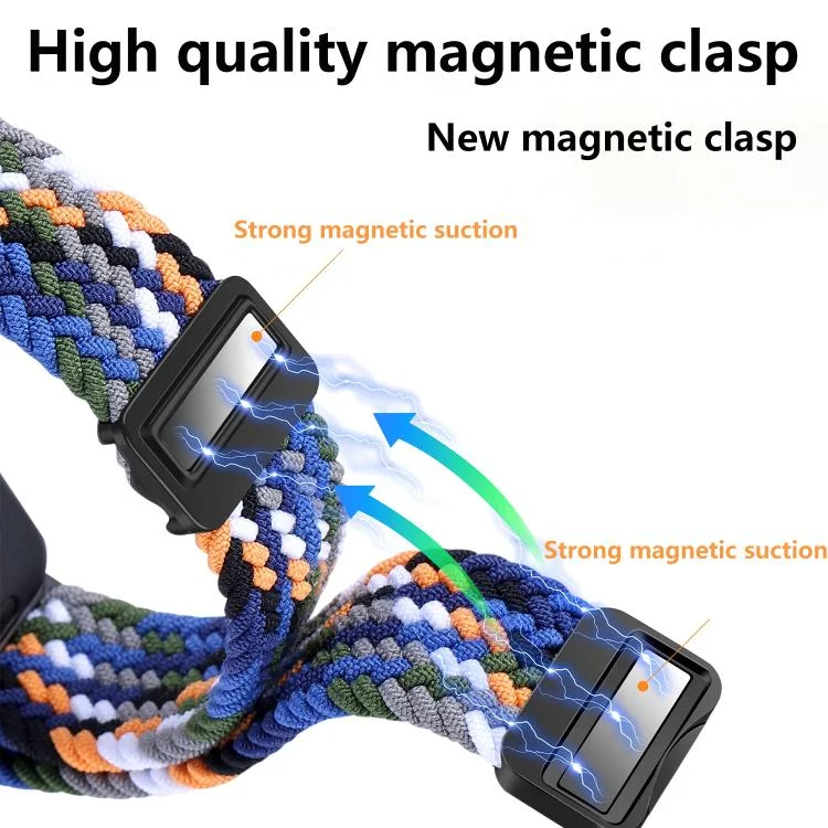 SYA0028994_B3.webp Magnetic Buckle Nylon Braid Watch Band - Image 4