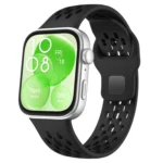 Mesh Reverse Buckle Silicone Watch Band